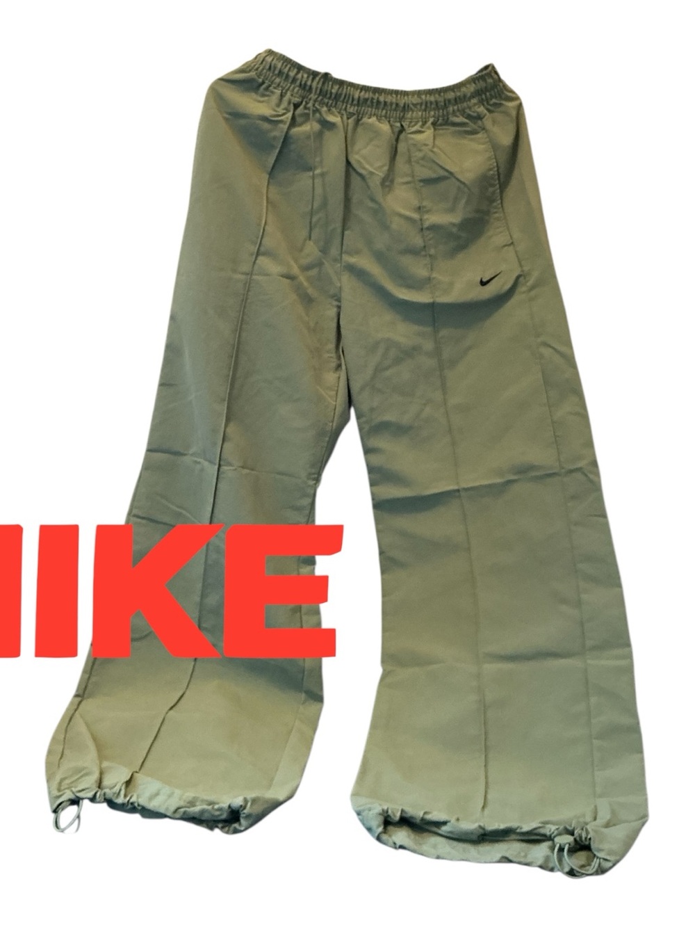 Nike Olive Green Drawstring Hem Track Pants